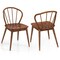 Costway Wooden Dining Chair Set of 2/4 with High Spindle Back Rubber Wood Legs Wide Seat